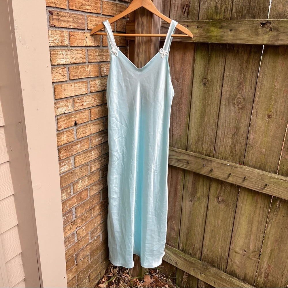 Vintage Val Mode Baby Blue Slip Dress